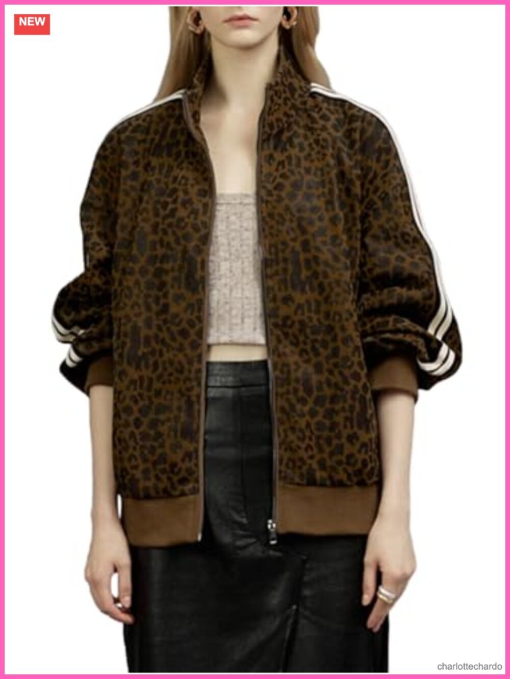 Faux Leather Oversize Motorcycle Bomber Jacket